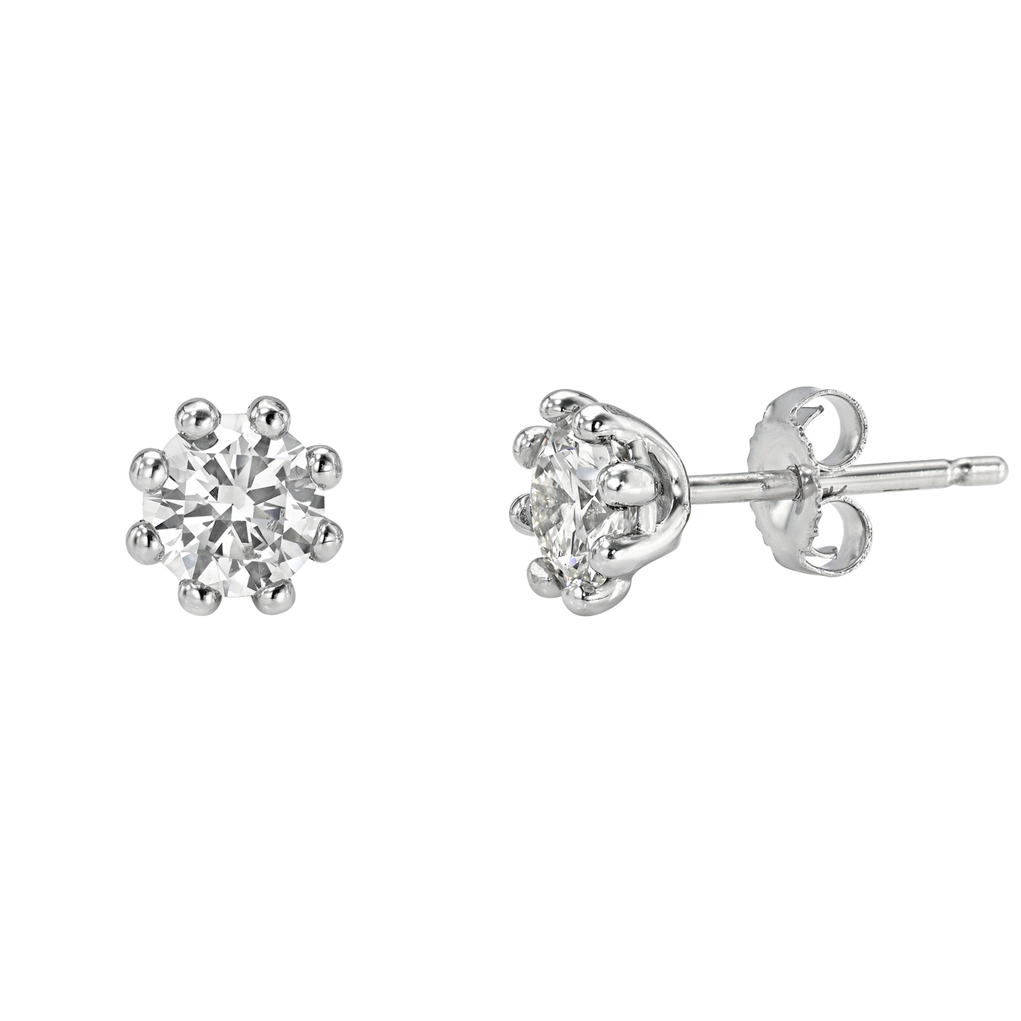 8 Prong Studs