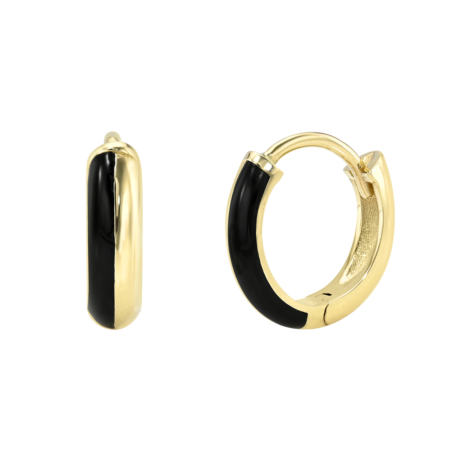 enamel gold huggies