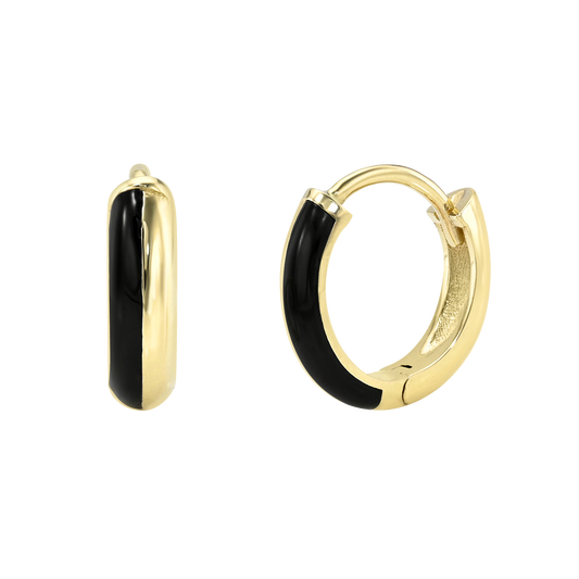 enamel gold huggies